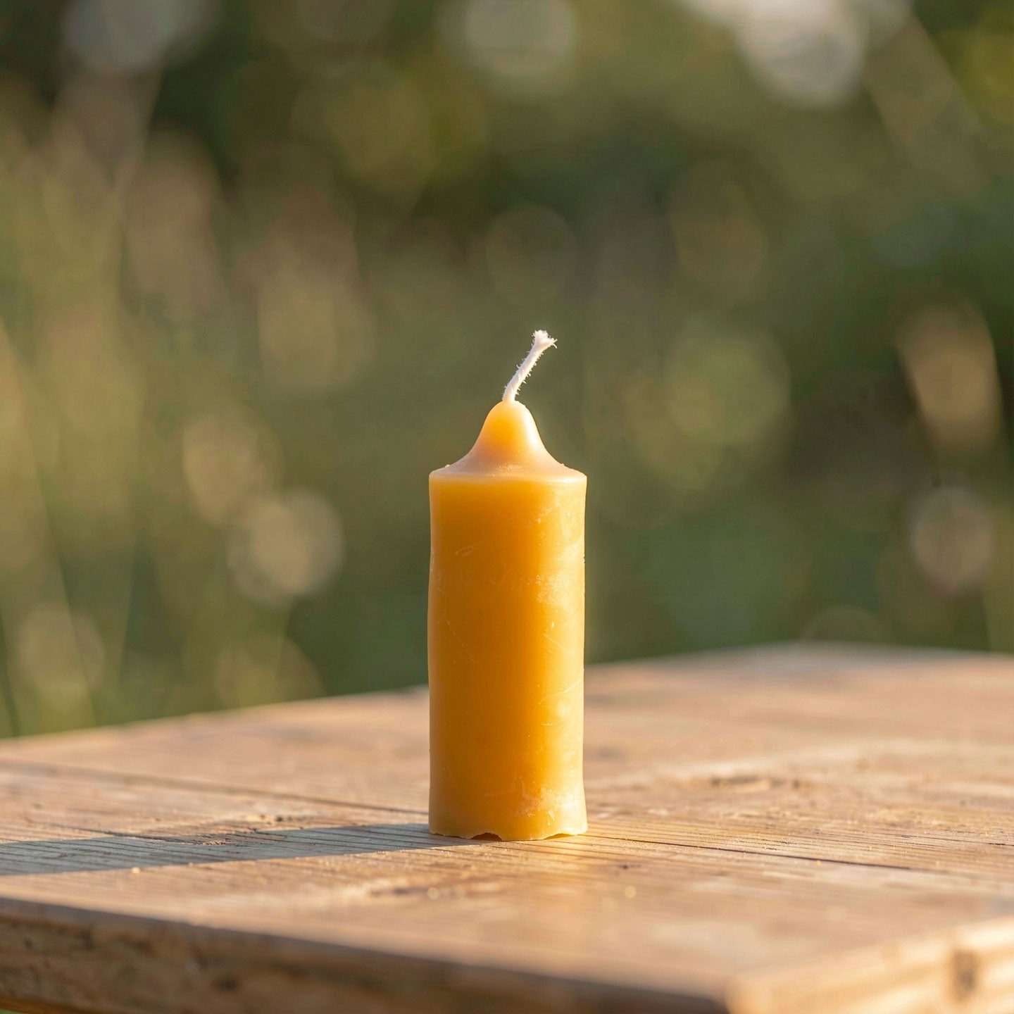 Bienenwachs Stumpfkerze 6 cm