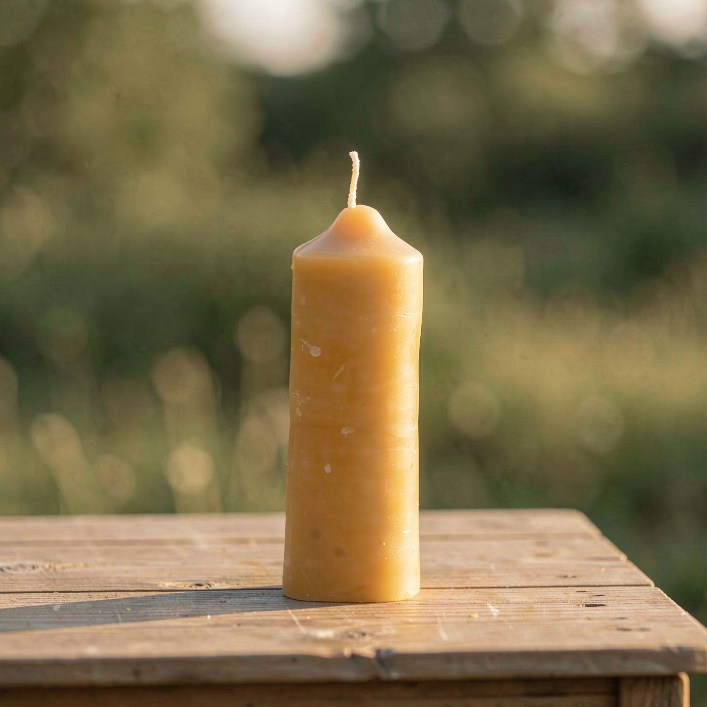 Bienenwachs Stumpfkerze 15 cm