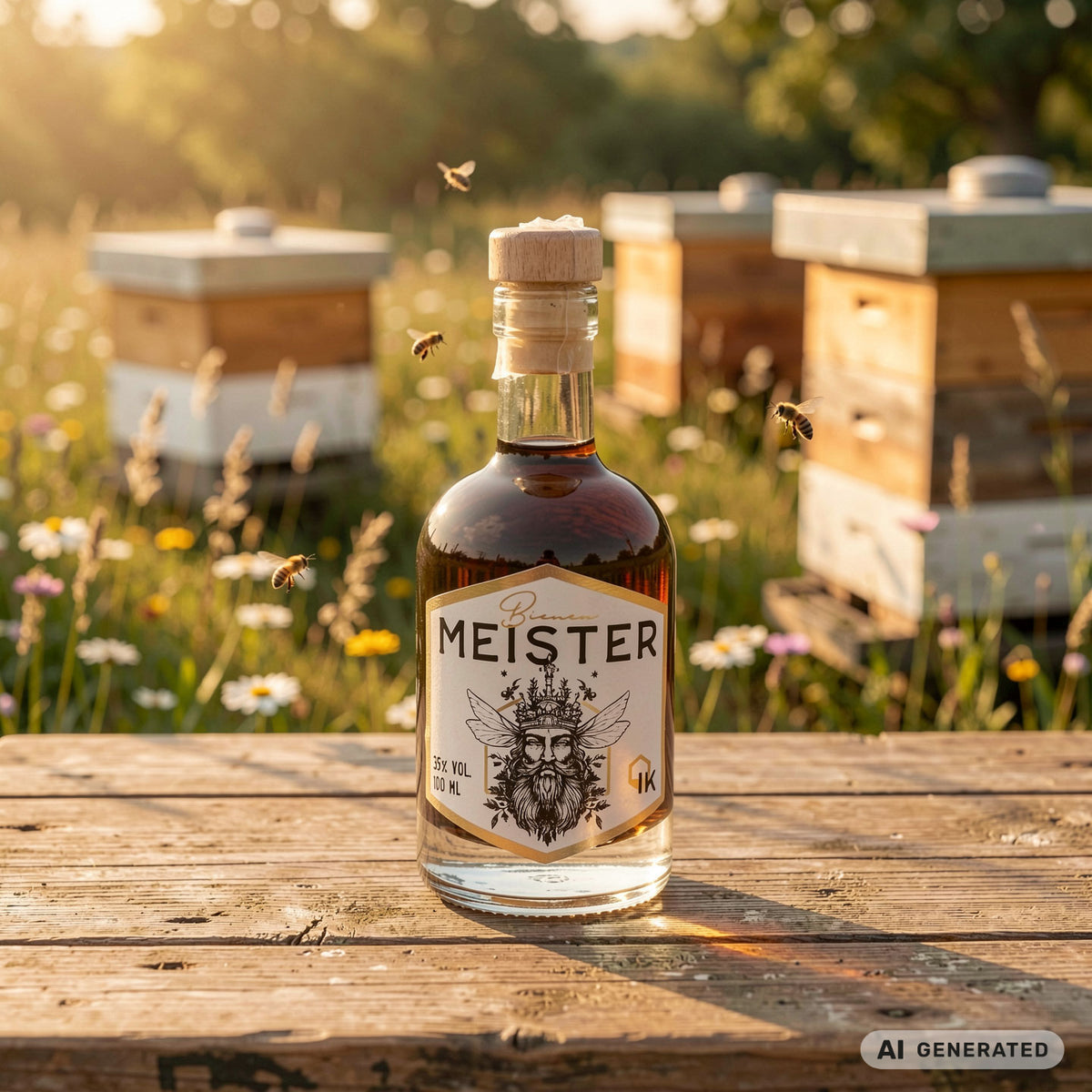 Bienenmeister Kräuterlikör 35% 100ml