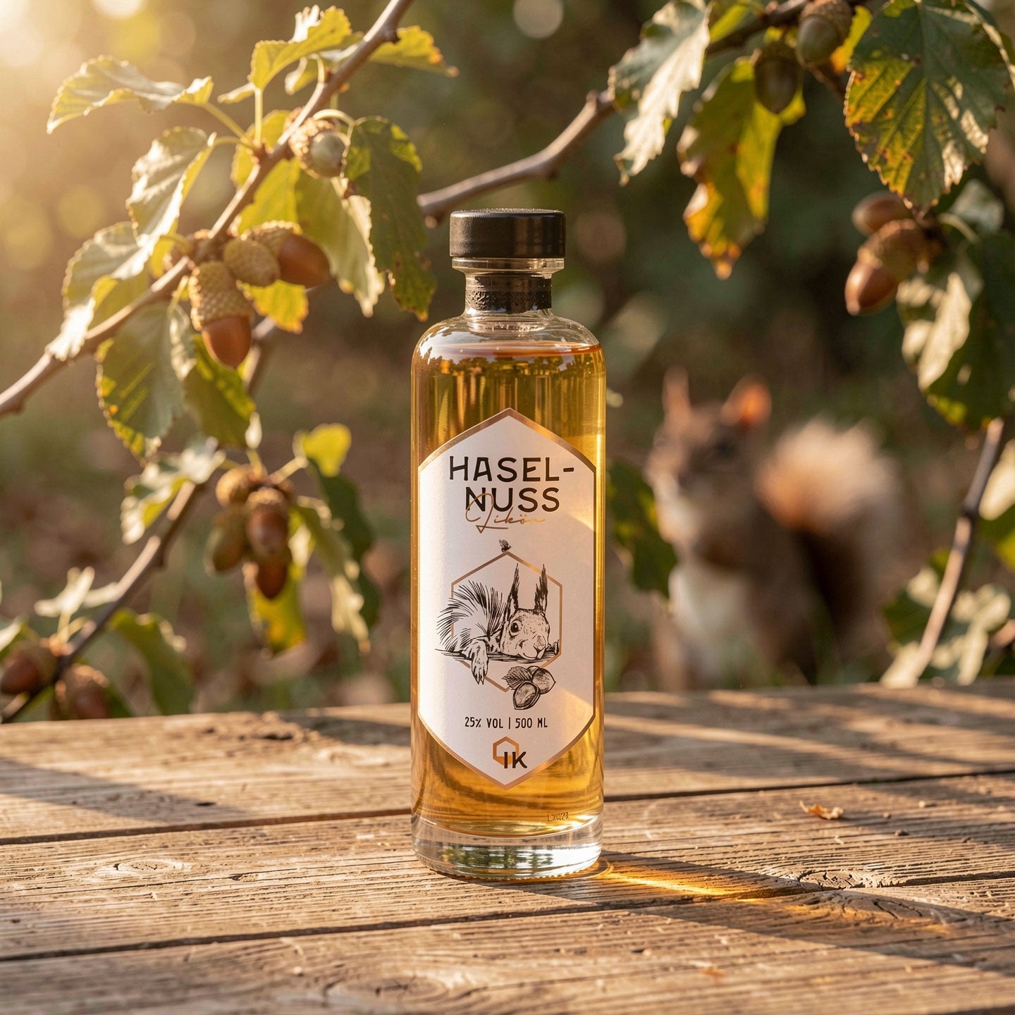 Haselnusslikör mit Honig 25% 500ml
