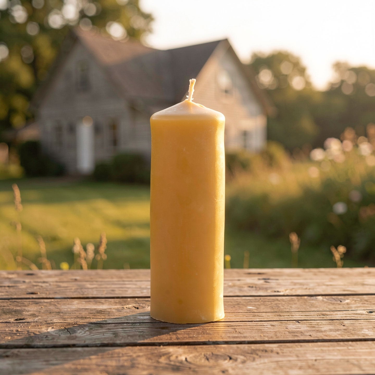 Bienenwachs Stumpfkerze 20 cm